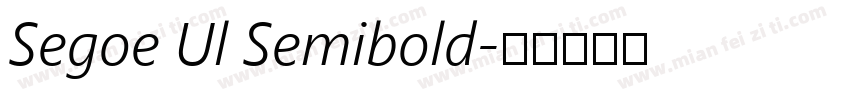 Segoe Ul Semibold字体转换